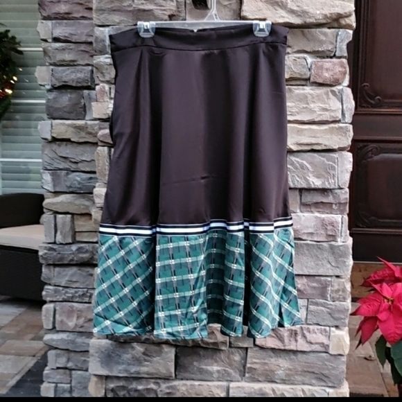 Modcloth A Line Skirt Pockets Hutch Large - Picture 4 of 8